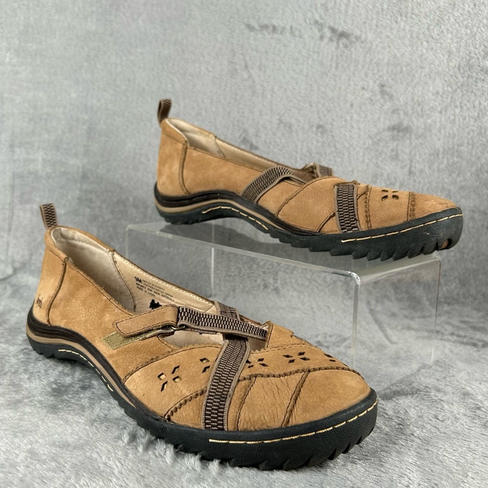 Jambu Hayley Flats Womens 9 Tan Hook & Loop Closure All‎ Terra Terrain Traction
